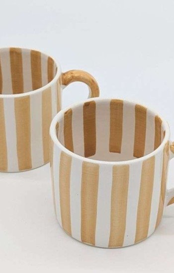 Randig Mugg  -Handtag Randig Mugg  -Handtag