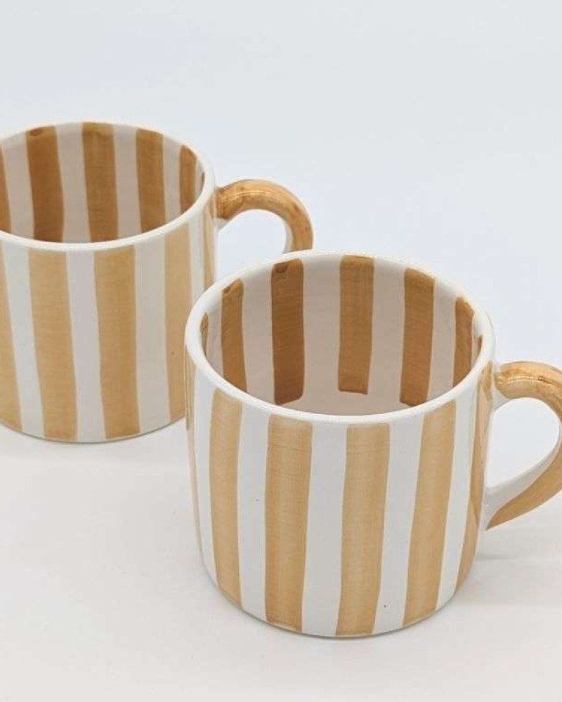 Randig Mugg  -Handtag