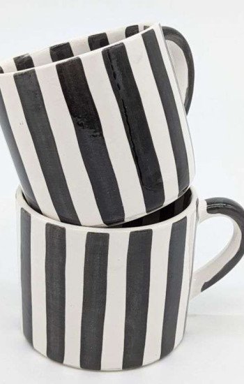 Randig Mugg  -Handtag Randig Mugg  -Handtag