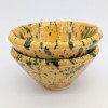 keramik skål prickig gul