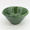 keramik skål prickig grön