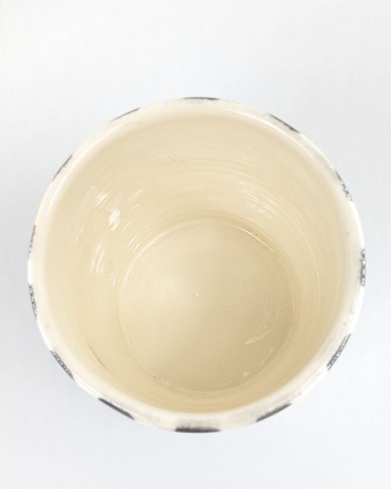 Mellan Blomkruka Randig Svart