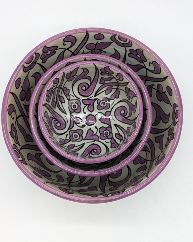 keramik skål -Flower Lila keramik skål -Flower Lila