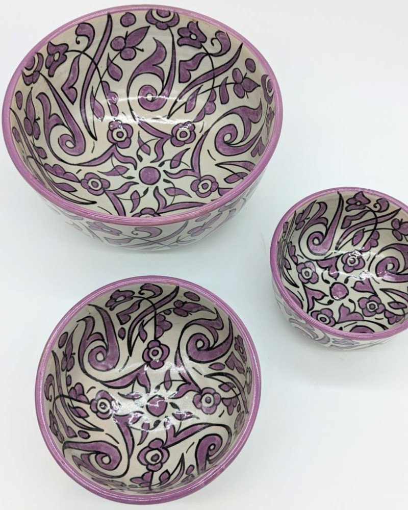 keramik skål -Flower Lila keramik skål -Flower Lila