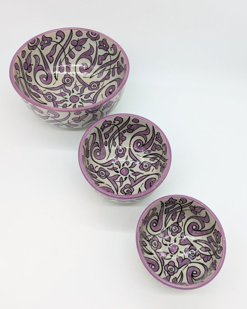 keramik skål -Flower Lila keramik skål -Flower Lila