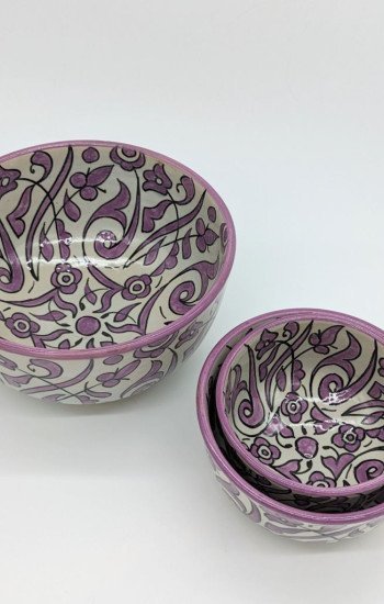 keramik skål -Flower Lila keramik skål -Flower Lila