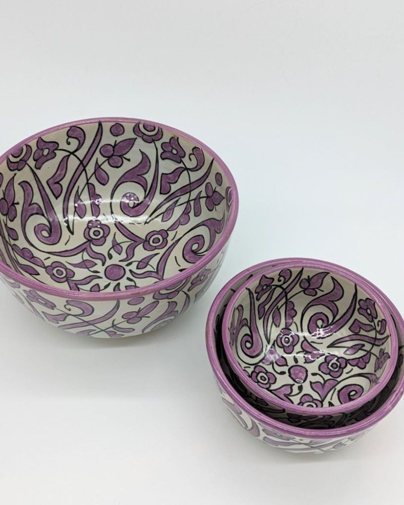 keramik skål -Flower Lila keramik skål -Flower Lila