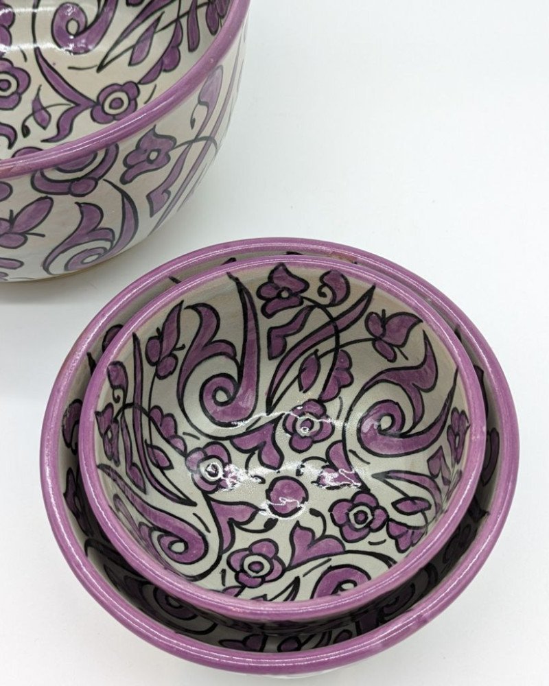 keramik skål -Flower Lila keramik skål -Flower Lila