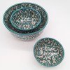keramik skål -Flower Turkos keramik skål -Flower Turkos