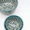 keramik skål -Flower Turkos keramik skål -Flower Turkos
