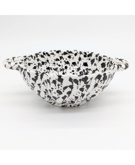 Bowl with handle -black