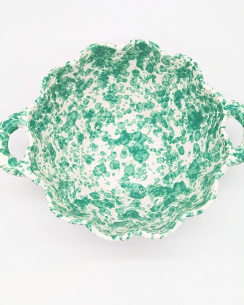 Skål med handtag -Turkos Skål med handtag -Turkos