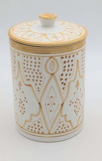 Stor Gultvit Keramikburk Stor Gultvit Keramikburk