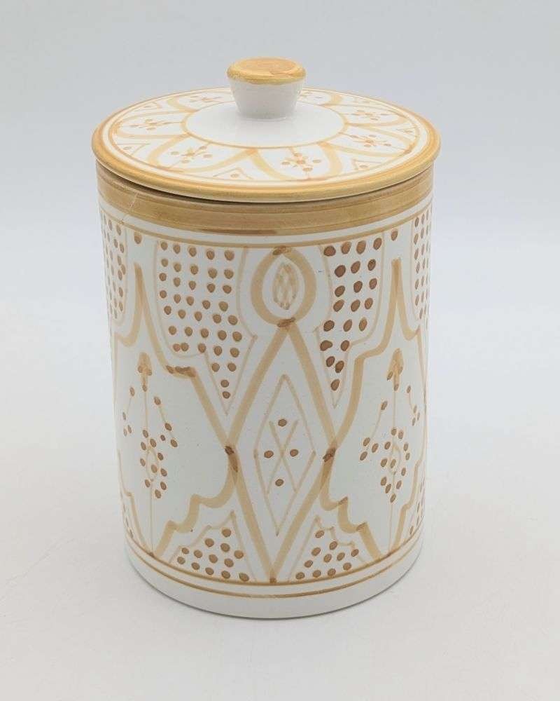 Stor Gultvit Keramikburk Stor Gultvit Keramikburk