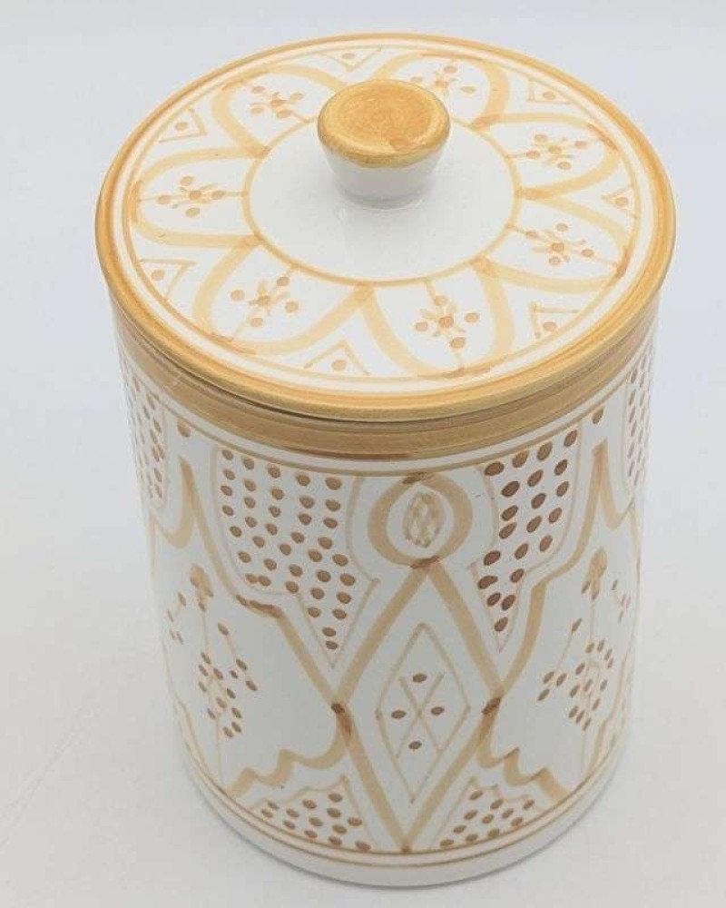 Stor Gultvit Keramikburk Stor Gultvit Keramikburk