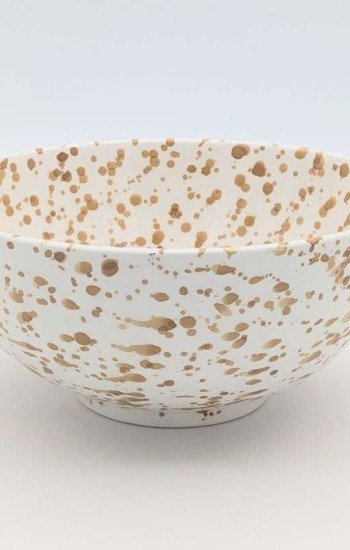 Nougat Prickig Keramik Skål 12,16,20cm Nougat Prickig Keramik Skål 12,16,20cm