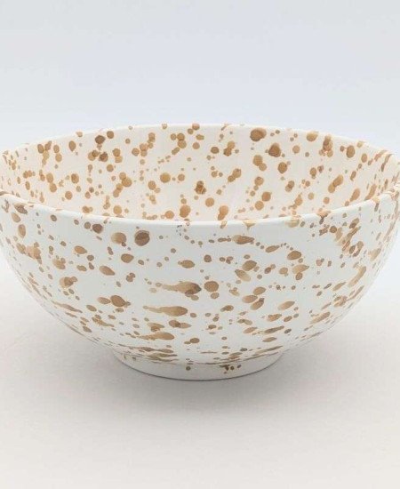 Nougat Prickig Keramik Skål 12,16,20cm