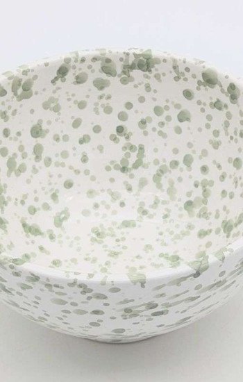 Pistachio- Prickig Keramisk Skål 12,16,20cm Pistachio- Prickig Keramisk Skål 12,16,20cm