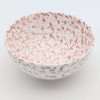 Rosa Prickig Keramisk Skål 12,16,20cm Rosa Prickig Keramisk Skål 12,16,20cm