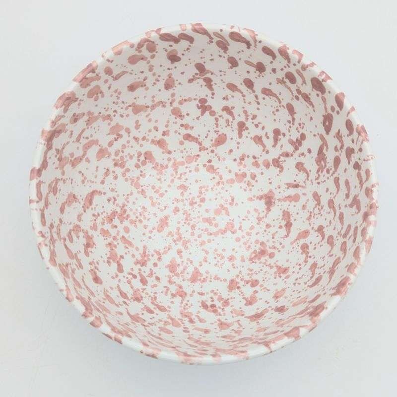 Rosa Prickig Keramisk Skål 12,16,20cm