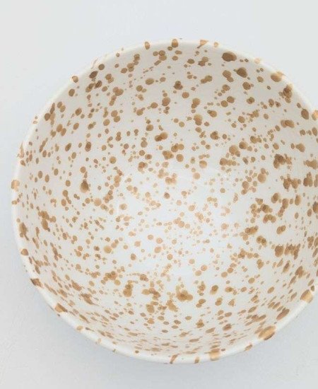 Nougat Prickig Keramik Skål 12,16,20cm Nougat Prickig Keramik Skål 12,16,20cm
