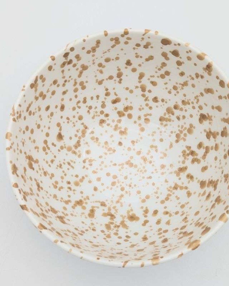 Nougat Prickig Keramik Skål 12,16,20cm Nougat Prickig Keramik Skål 12,16,20cm