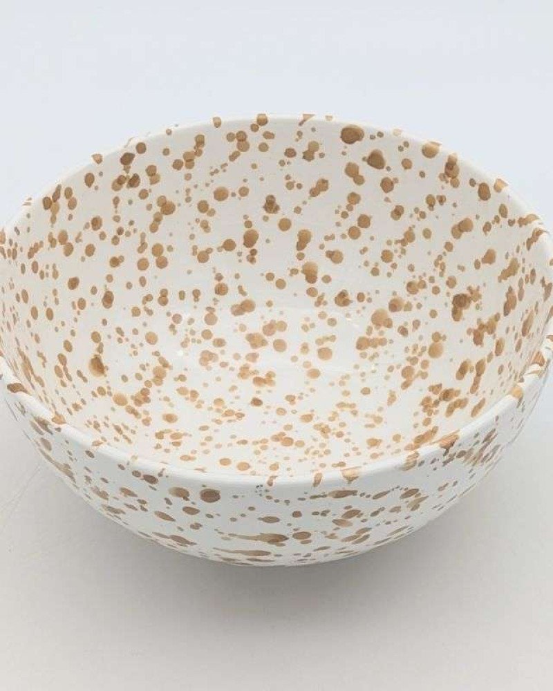 Nougat Prickig Keramik Skål 12,16,20cm Nougat Prickig Keramik Skål 12,16,20cm