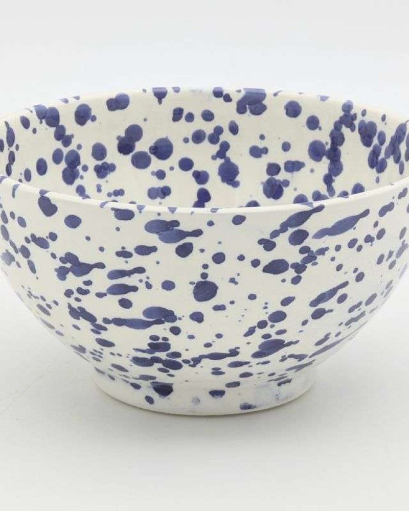 blå prickig keramisk skål 12,16,20cm blå prickig keramisk skål 12,16,20cm