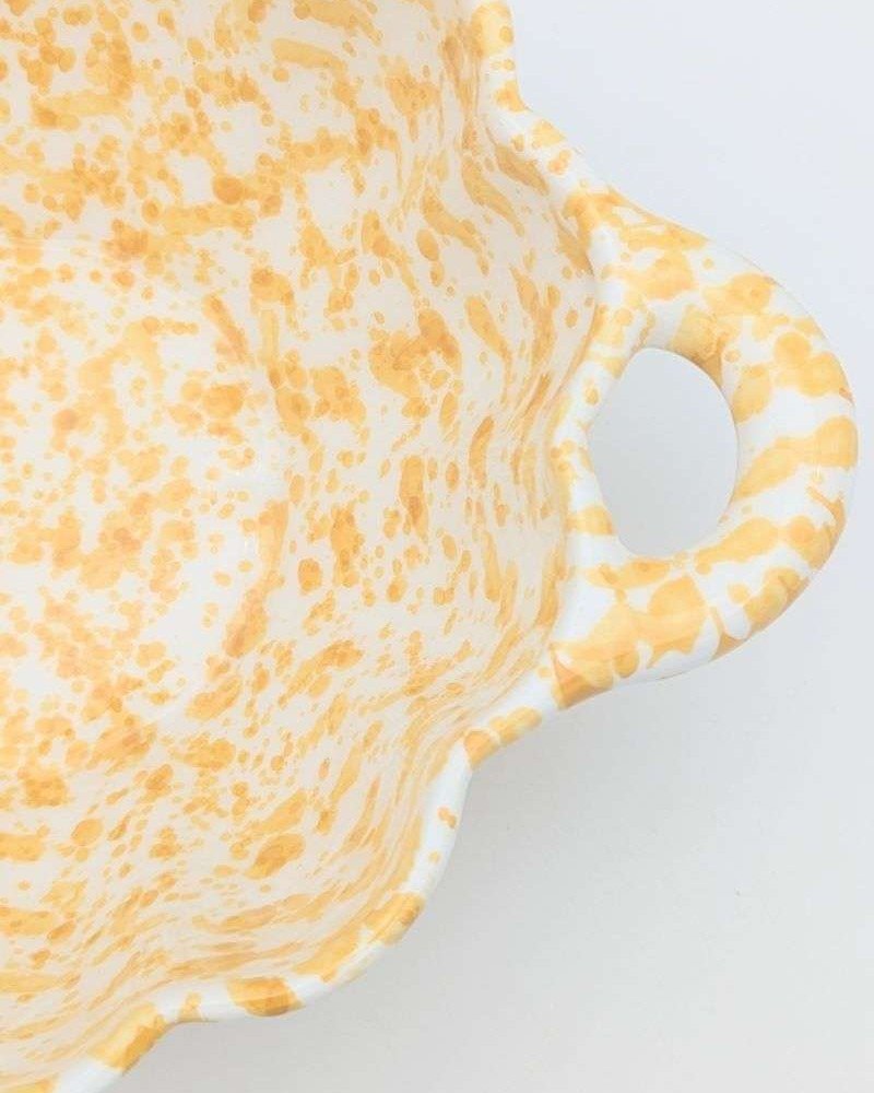 Skål med handtag -Gul Skål med handtag -Gul