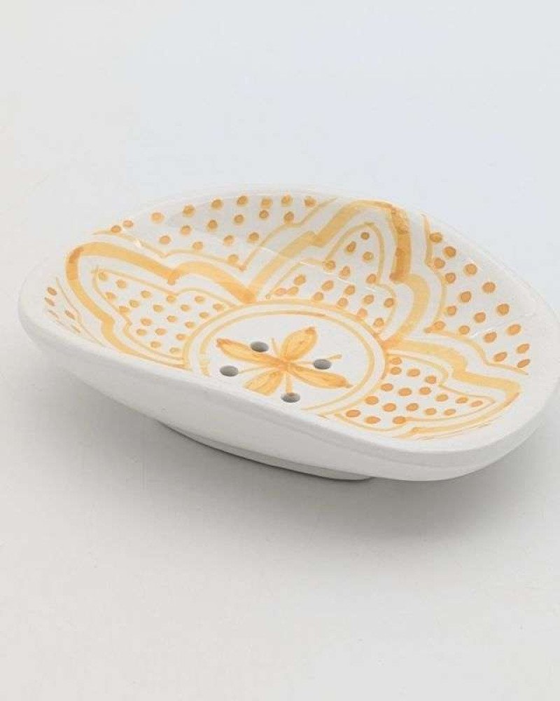 Keramik-Tvålkopp-Solgul Keramik-Tvålkopp-Solgul