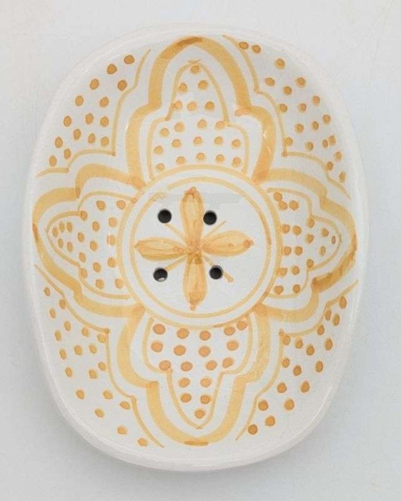 Keramik-Tvålkopp-Solgul Keramik-Tvålkopp-Solgul