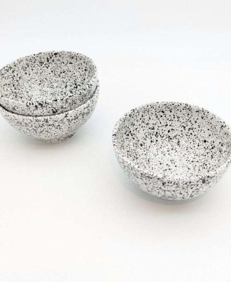 keramik skål Prickig -18cm