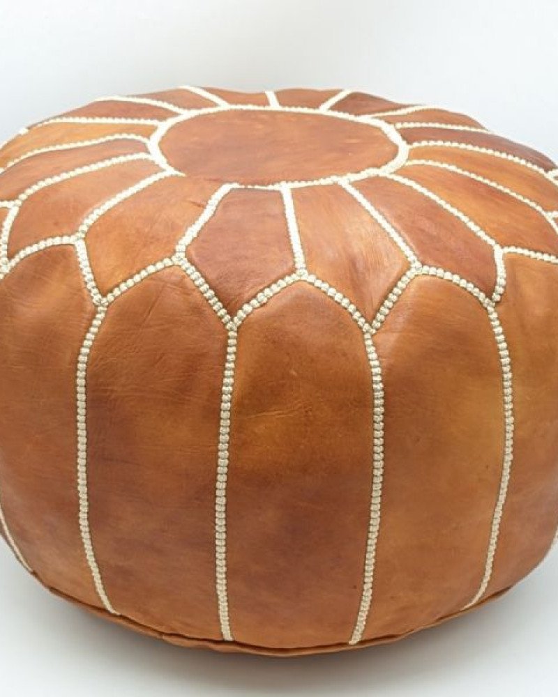 Sittpuff -Marockansk skinnpuff Cognac Sittpuff -Marockansk skinnpuff Cognac
