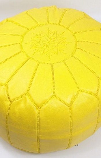 Sittpuff -Marockansk skinnpuff gul