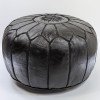 Sittpuff -Marockansk skinnpuff Svart