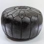 Sittpuff -Marockansk skinnpuff Svart