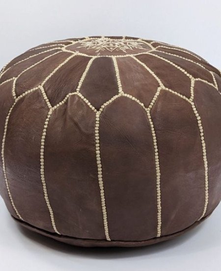 Sittpuff -Marockansk skinnpuff Brun