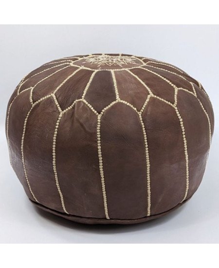 Sittpuff -Marockansk skinnpuff Brun