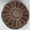 Sittpuff -Marockansk skinnpuff Brun Sittpuff -Marockansk skinnpuff Brun