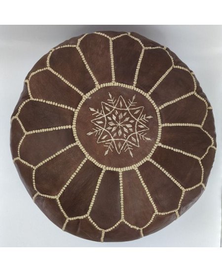 Sittpuff -Marockansk skinnpuff Brun