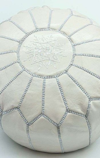 Sittpuff -Marockansk skinnpuff grå Sittpuff -Marockansk skinnpuff grå