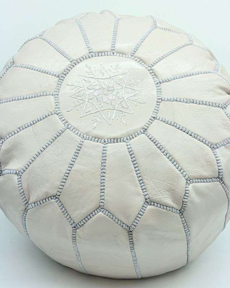 Sittpuff -Marockansk skinnpuff grå Sittpuff -Marockansk skinnpuff grå