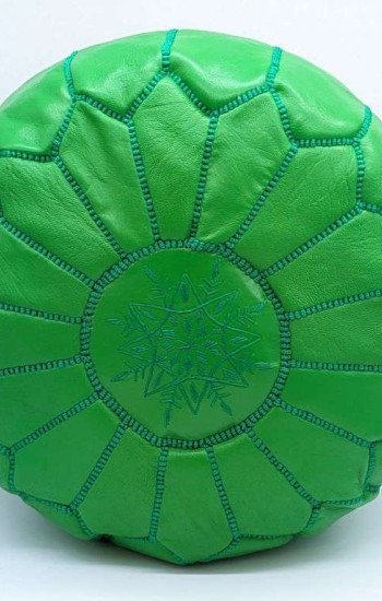 Sittpuff -Marockansk skinnpuff grön