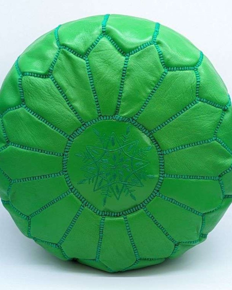 Sittpuff -Marockansk skinnpuff grön
