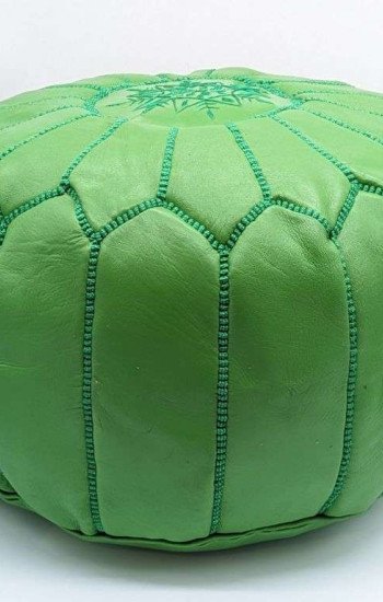 Sittpuff -Marockansk skinnpuff grön