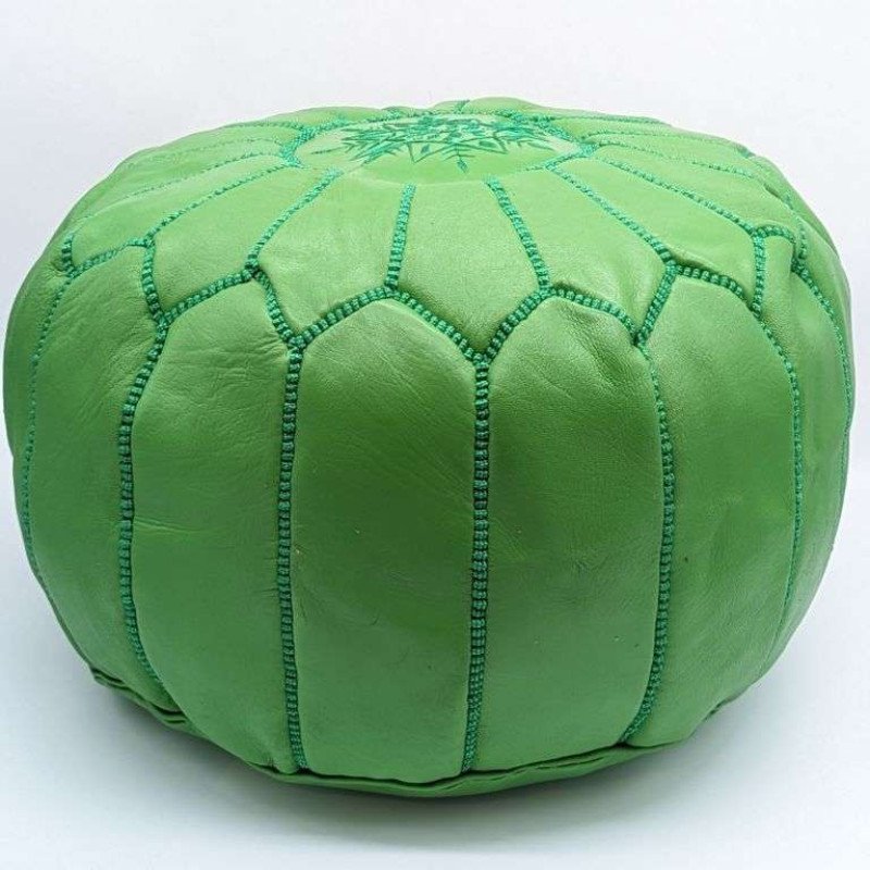 Sittpuff -Marockansk skinnpuff grön